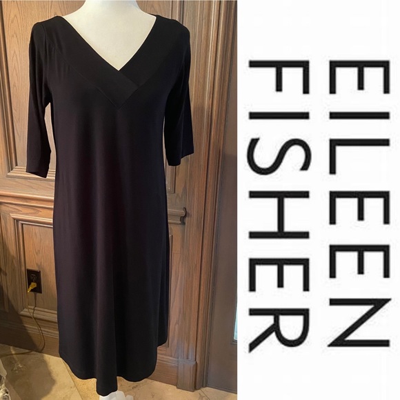 Eileen Fisher Dresses & Skirts - Eileen Fisher V-Neck Dress-Small